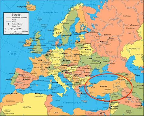 Map Of Turkey In Europe